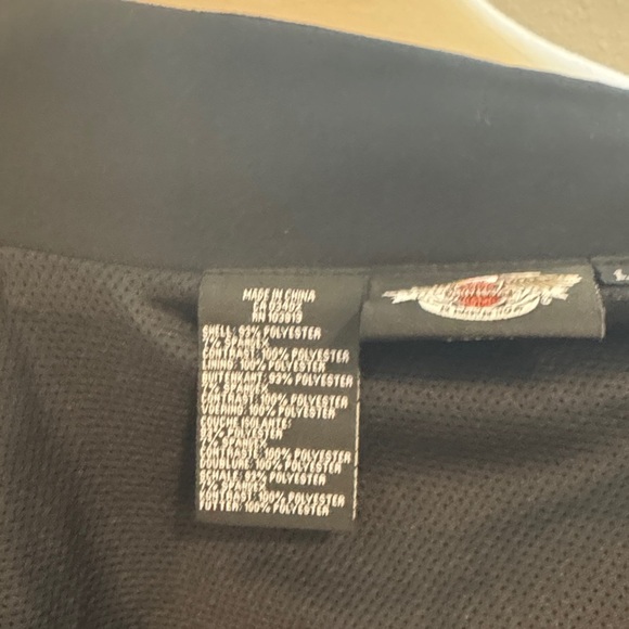 Harley-Davidson Men's Black and Gray Windbreaker Jacket - Picture 7 of 8